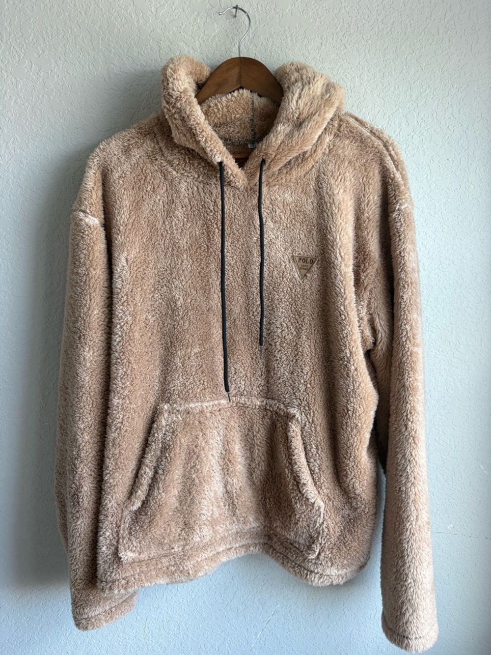 Sherpa hoodie XL Beige
